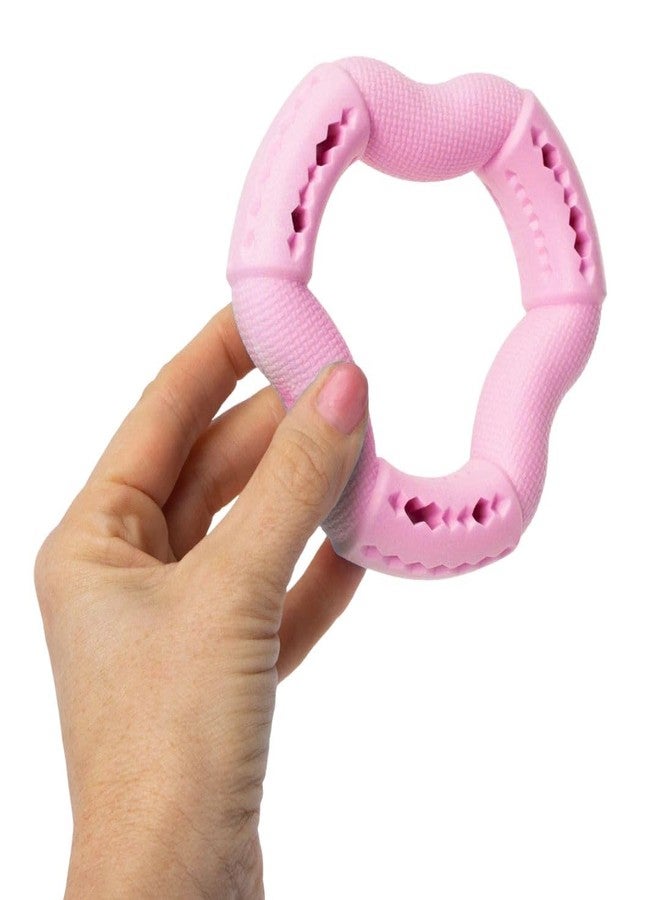 PET FUN Soft Spike Rubber Bone Chew Toy for Dogs & Puppies | Non-Toxic Dental Cleaning 3-Way Teether Tug Chew Toy for Dogs & Puppies | Rubber Treat Dispensing & Dental Care Combo of 2 - Image 5